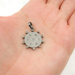Load image into Gallery viewer, Sterling Silver Round Pendant