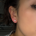 Load image into Gallery viewer, ER413159Y. 14K Solid Gold Star Diamond Studs Earrings