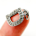 Load image into Gallery viewer, DC538. Diamond Sterling Silver Letter "D" Charm
