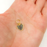 Load image into Gallery viewer, Shop Diamond Sterling Silver Heart Charm
