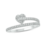 Load image into Gallery viewer, 14k Solid Gold Double Band Heart Ring.