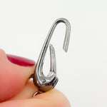 Load image into Gallery viewer, 319BRS. 30MM Black Rhodium Shiny Sterling Silver Oval Clasp