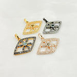 Load image into Gallery viewer, Silver Eye Pendant with Gemstone