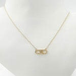 Load image into Gallery viewer, NFC70796. 14k Solid Gold Diamond Baguette Paperclip Link Necklace