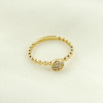 Load image into Gallery viewer, 14K Solid Gold Diamond Ring.