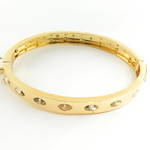 Load image into Gallery viewer, KG95. 14K Solid Gold Diamonds Bangle