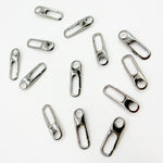 Load image into Gallery viewer, 1356BRS. 15MM Black Rhodium Shiny Sterling Silver Oval Clasp