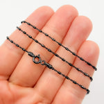 Load image into Gallery viewer, 27Necklace. Black Rhodium Sterling Silver Satellite Necklace
