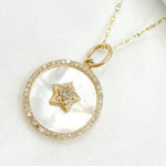 Load image into Gallery viewer, 14K Solid Gold Circle Charm. KG147