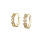 Load image into Gallery viewer, EHJ56873. 14k Solid Gold Diamond Hoops