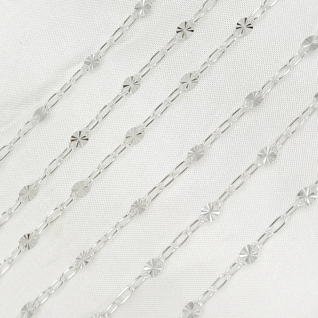 Silver Marina and Cable Link Chain