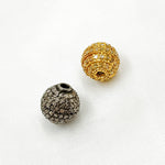 Load image into Gallery viewer, DC570. Diamond & Sterling Silver Round Bead