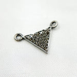 Load image into Gallery viewer, DC262. Diamond Sterling Silver Triangle Connector