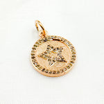 Load image into Gallery viewer, DC822. Diamond Sterling Silver Round "XO" Charm