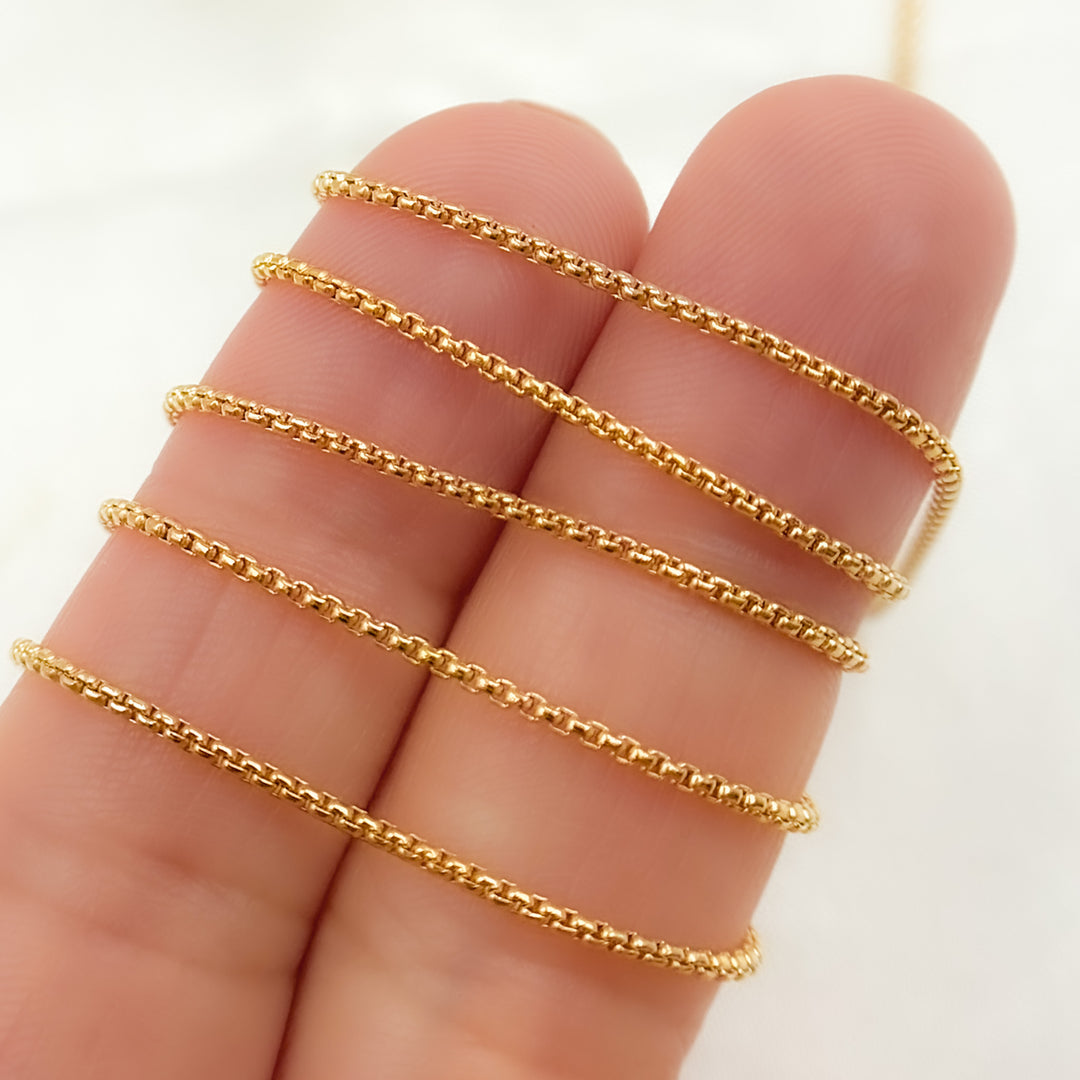 14K Gold-Filled Box Chains