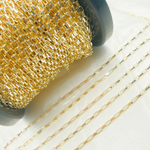 Load image into Gallery viewer, Z100GS. Gold Plated Sterling Silver Flat Oval Link Chain