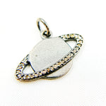 Load image into Gallery viewer, Buy Now Diamond Sterling Silver Planet Pendant
