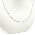 Load image into Gallery viewer, 14K Solid White Gold Wheat Necklace. 040FRDTWG
