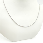 Load image into Gallery viewer, 14K Solid White Gold Wheat Chain