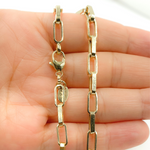 Load image into Gallery viewer, 14K Solid Gold Flat Box Link Chain