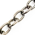 Load image into Gallery viewer, Buy Black Rhodium Sterling Silver Black Rhodium Cable Chain