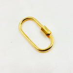 Load image into Gallery viewer, DC605. Sterling Silver Screw Oval Clasp