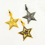 Load image into Gallery viewer, DC234. Diamond Silver Star Pendant