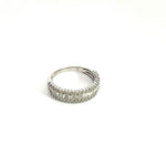 Load image into Gallery viewer, 14k Solid Gold Baguette Diamond Ring.