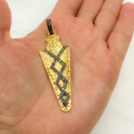 Load image into Gallery viewer, DP149. Diamond Sterling Silver Arrow Head Pendant