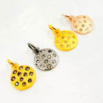 Load image into Gallery viewer, DC014. Diamond Sterling Silver Round Charm