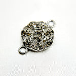 Load image into Gallery viewer, DC380. Diamond Sterling Silver Round Connector