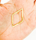 Load image into Gallery viewer, Gold Plated 925 Sterling Silver Diamond Shape 35x21mm
