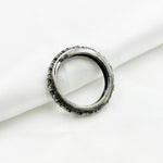 Load image into Gallery viewer, DE02. Diamond Black Rhodium Sterling Silver Ring