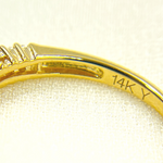 Load image into Gallery viewer, 14K Solid Gold Width Half Eternity Band Ring.