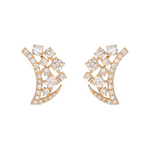 Load image into Gallery viewer, DER00256. 14k Solid Yellow Gold Diamond Fancy Studs
