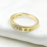 Load image into Gallery viewer, 14K Solid Gold Diamond and Multi Sapphire Band Ring.