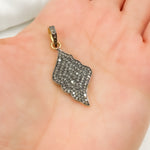 Load image into Gallery viewer, DP090. Diamond Sterling Silver Leaf Pendant