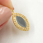 Load image into Gallery viewer, Shop NOw Diamond Sterling Silver Marquise Enamel Pendant