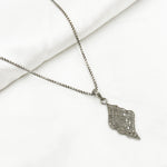 Load image into Gallery viewer, DP090. Diamond Sterling Silver Leaf Pendant