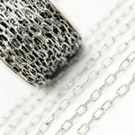 Load image into Gallery viewer, Steeling Silver Diamond Cut Cable Link Chains