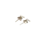 Load image into Gallery viewer, 14K White Solid Gold Diamond Bar Studs Earrings. ER412734W

