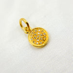 Load image into Gallery viewer, DC291. Diamond Sterling Silver Round Charm