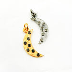 Load image into Gallery viewer, DC202. Diamond Sterling Silver Moon Pendant