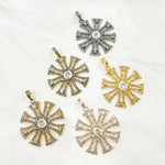 Load image into Gallery viewer, DP460. Diamond & Sterling Silver Fancy Shape Pendant with Polki Diamond and Gemstone