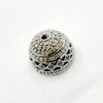 Load image into Gallery viewer, DC756. Diamond & Sterling Silver Bead Cap