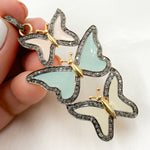 Load image into Gallery viewer, Shop Now Diamond Sterling Silver Butterfly Enamel Pendant