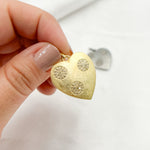 Load image into Gallery viewer, DP550. Diamond Sterling Silver Heart Pendant with Circles
