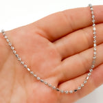 Load image into Gallery viewer, Sterling Ball and Cube Necklace