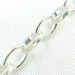 Load image into Gallery viewer, Shop Now Sterling Silver Flat Oval Link Chain