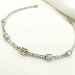 Load image into Gallery viewer, TJ0016. 14k Solid Gold Diamond Bracelet